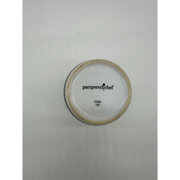 Pampered Chef Oversized Soup Coffee Tea Mug With Gripper White Gray - Picture 4 of 6